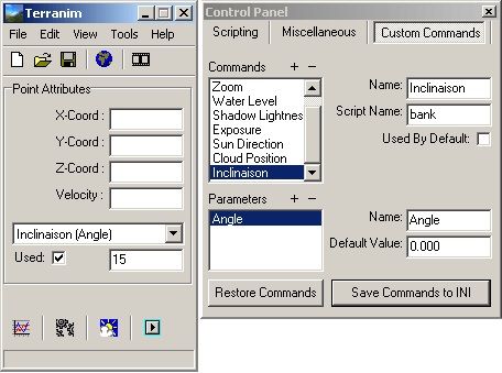 Advanced options (Custom Commands)