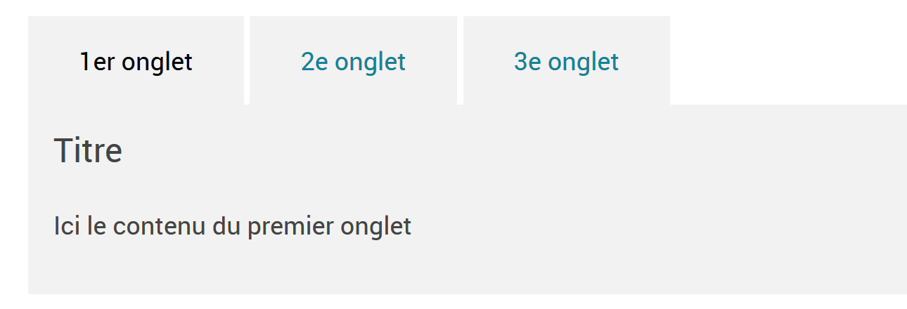 Onglets en amélioration progressive