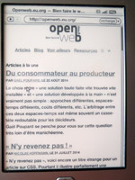 Openweb sur Kindle