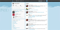 Interface de Twitter avant restylage express