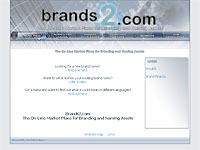La page d'accueil de Brands2com