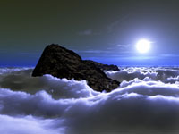 Une mer de nuages de nuit...