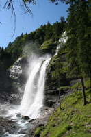 Cascade du Rouget de profil