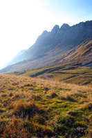 Le Mont Charvin, en haut du col de l'Arpettaz