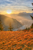 Coucher de soleil sur la vallée de l'Isère (HDRI)