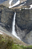 Cascade sur le col de Roselend