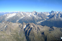 Les Glaciers de la Tour, Argentières et la Mer de Glace