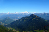 Le Môle, avec le Mont Blanc en arrière plan